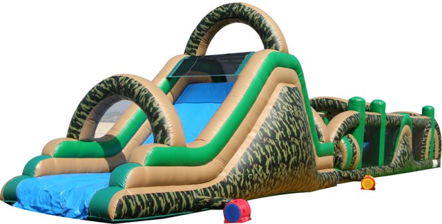 70' camo obstacle course
